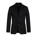 【送料無料】 ゼニア メンズ ジャケット&ブルゾン アウター Blazers Black