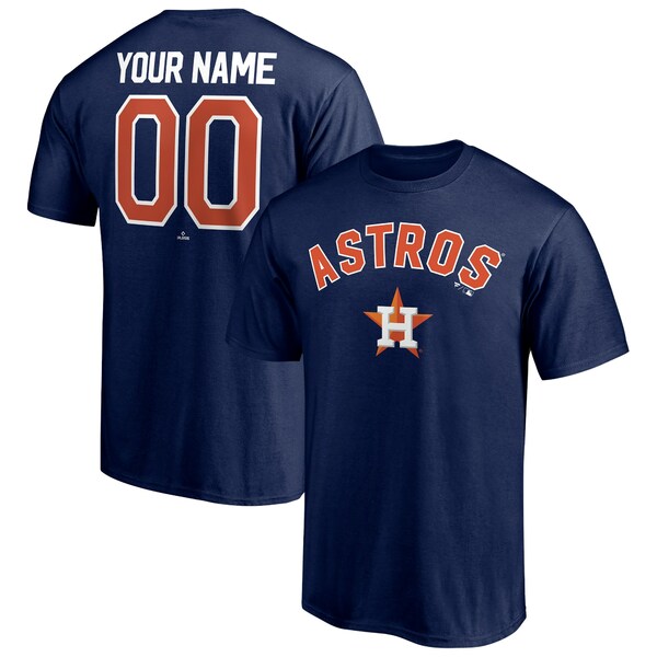 ファナティクス メンズ Tシャツ トップス Houston Astros Personalized Team Winning Streak Name & Number TShirt Navy