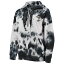 ʥ ǥ 㥱åȡ֥륾  Baltimore Ravens DKNY Sport Women's Dakota Oversized TieDye HalfZip Hoodie White/Black