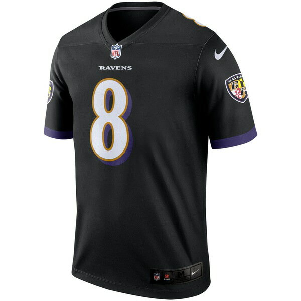 ナイキ メンズ ユニフォーム トップス Lamar Jackson Baltimore Ravens Nike Legend Jersey Black