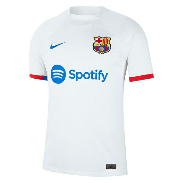 ナイキ メンズ ユニフォーム トップス Ronald Araujo Barcelona Nike 2023/24 Away Replica Jersey White