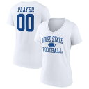 t@ieBNX fB[X TVc gbvX Boise State Broncos Fanatics Branded Women's PickAPlayer NIL Gameday Football VNeck TShirt White