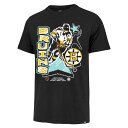 フォーティーセブン メンズ Tシャツ トップス Boston Bruins '47 Lamp Lighter Franklin TShirt Black