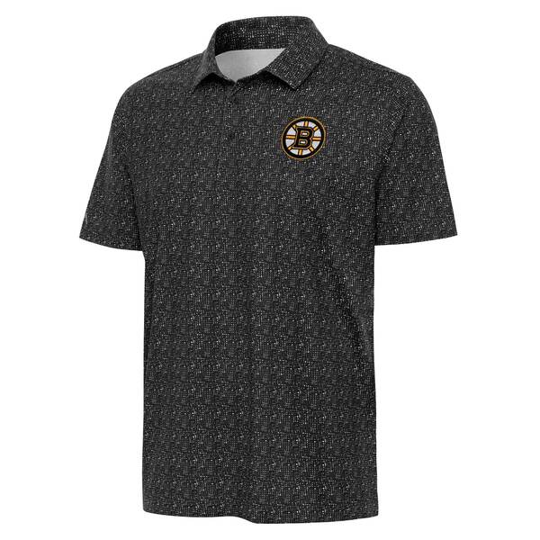 AeBOA Y |Vc gbvX Boston Bruins Antigua Figment Polo Black