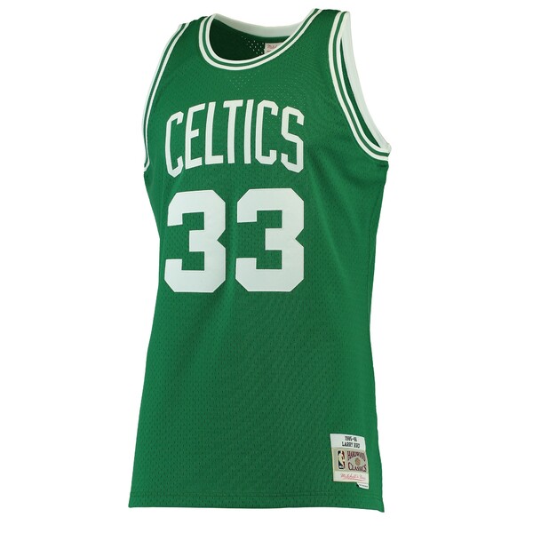 ミッチェル&ネス メンズ ユニフォーム トップス Larry Bird Boston Celtics Mitchell & Ness Hardwood Classics Swingman Jersey Kelly Green