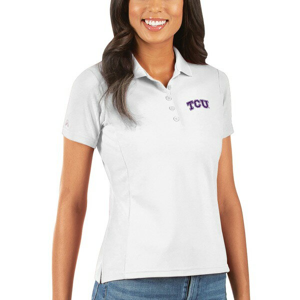 アンティグア レディース ポロシャツ トップス TCU Horned Frogs Antigua Women's Legacy Pique Polo -