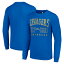 スターター メンズ Tシャツ トップス Los Angeles Chargers Starter Throwback Logo Long Sleeve TShirt Royal