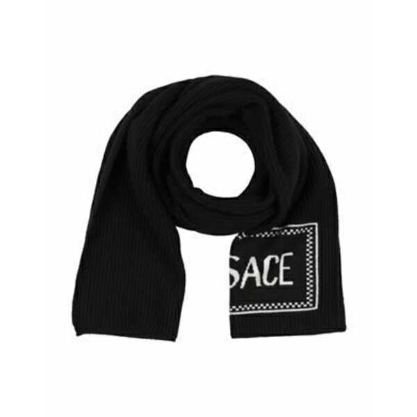 【送料無料】 ヴェルサーチ メンズ マフラー・ストール・スカーフ アクセサリー Scarves Black