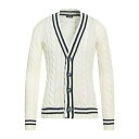 【送料無料】 ロッソピューロ メンズ カーディガン アウター Cardigans White