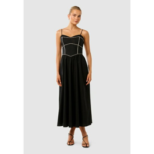 フォーエバー ニュー レディース ワンピース トップス GEMMA CONTRAST STITCH - Cocktail dress / Party dress - black フォーエバー ニュー レディース ワンピース トップス GEMMA CONTRAST STITCH - Cocktail dress / Party dress - black