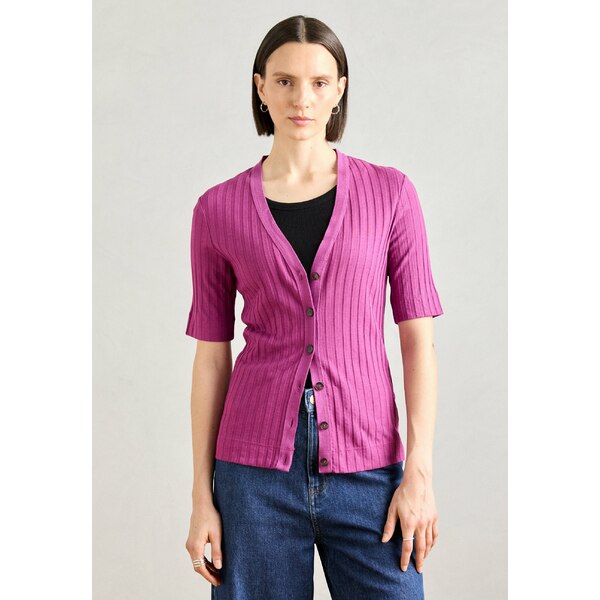 マルコポーロ レディース ニット&セーター アウター CARDIGAN SHORT SLEEVE V NECK - Cardigan - fresh berry