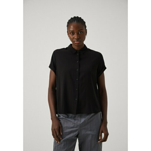 サムス サムス レディース シャツ トップス MAJAN SHIRT - Button-down blouse - black サムス サムス レディース シャツ トップス MAJAN SHIRT - Button-down blouse - black