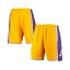 ߥå&ͥ  奢ѥ ܥȥॹ Men's Gold Los Angeles Lakers 2009 Hardwood Classics 75th Anniversary Swingman Shorts Gold