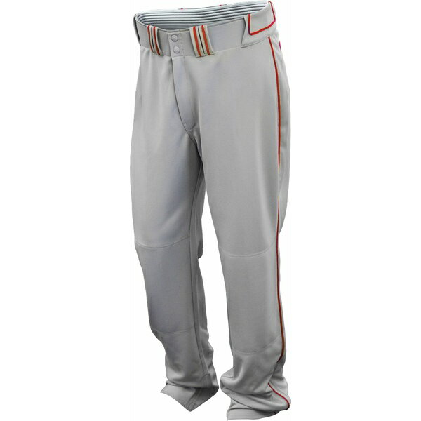 C[Xg X|[c Y jO X|[c Easton Men's Walk-Off Velcro Adjustable Length Piped Baseball Practice Pants Grey/Red