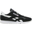 リーボック メンズ スニーカー シューズ Reebok Men 039 s Classic Nylon Shoes Black/White/White