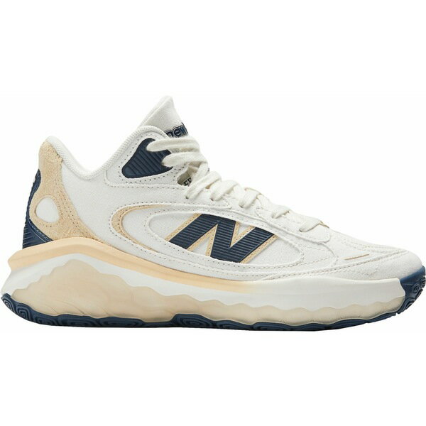 ニューバランス レディース バスケットボール スポーツ New Balance Fresh Foam BB Basketball Shoes White/Navy