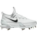 iCL Y 싅 X|[c Nike Men's Force Zoom Trout 9 Elite Metal Baseball Cleats White Black