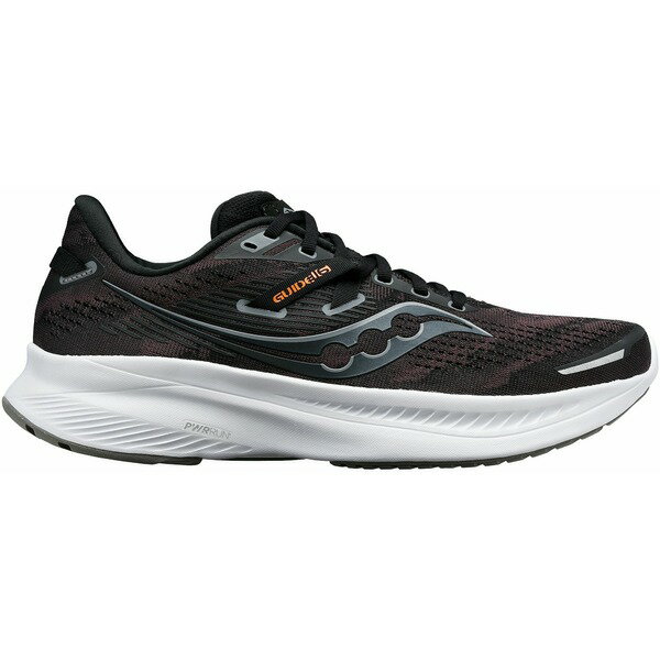 サッカニー メンズ ランニング スポーツ Saucony Men's Guide 16 Running Shoes Black/White