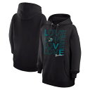 【送料無料】 カールバンクス レディース パーカー・スウェットシャツ アウター San Jose Sharks GIII 4Her by Carl Banks Women's Hockey Love Fleece Pullover Hoodie Black