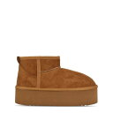 ビーユー レディース ブーツ シューズ Platform Faux Fur Lined Boots Womens