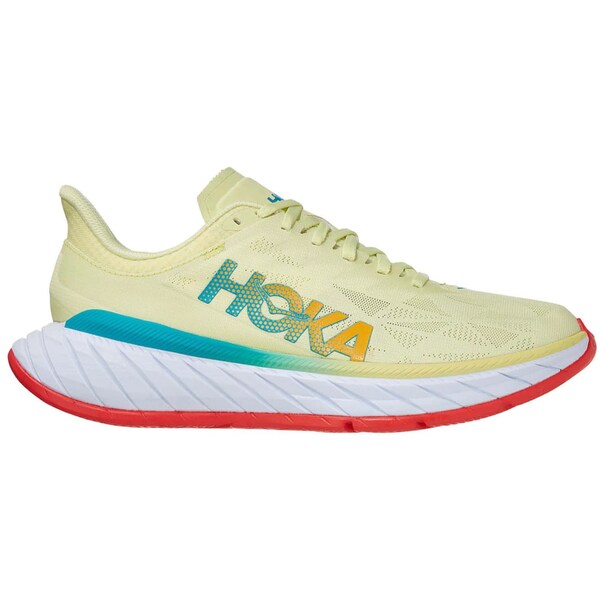 Hoka One One ホカオネオネ メンズ スニーカー 【Hoka One One Carbon X 2】 サイズ US_7(25.0cm) Luminary Green Hot Coral