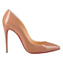 Christian Louboutin クリスチャン ルブタン メンズ スニーカー 【Christian Louboutin Pigalle Follies 100mm Pump】 サイズ EU_35(20.0cm) Nude Patent Leather