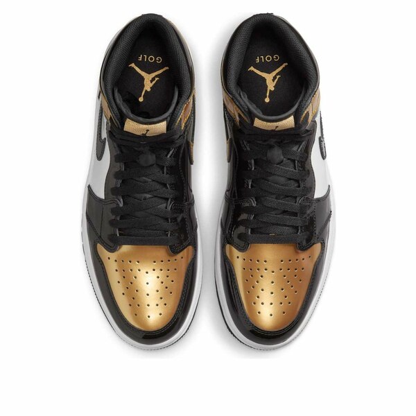 Air Jordan ジョーダン メンズ スニーカー 【Air Jordan 1 High Golf 'Patent Gold Toe' DQ0660-002】 サイズ US_7(25.0cm)