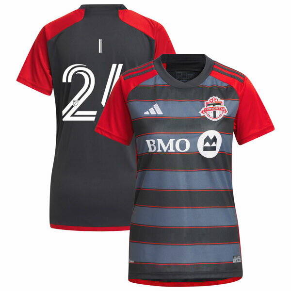 AfB_X fB[X jtH[ gbvX Toronto FC adidas Women's 2023 Club Kit Replica Custom Jersey Gray