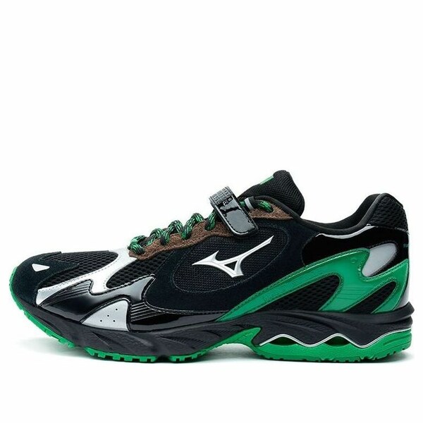 Mizuno ミズノ メンズ スニーカー 【Mizuno x Randomevent Wave Rider 1 'Black Green Silver' D1GH224201】 サイズ US_9.5(27.5cm)