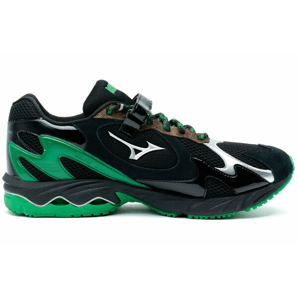 Mizuno ミズノ メンズ スニーカー 【Mizuno x Randomevent Wave Rider 1 'Black Green Silver' D1GH224201】 サイズ US_9.5(27.5cm)
