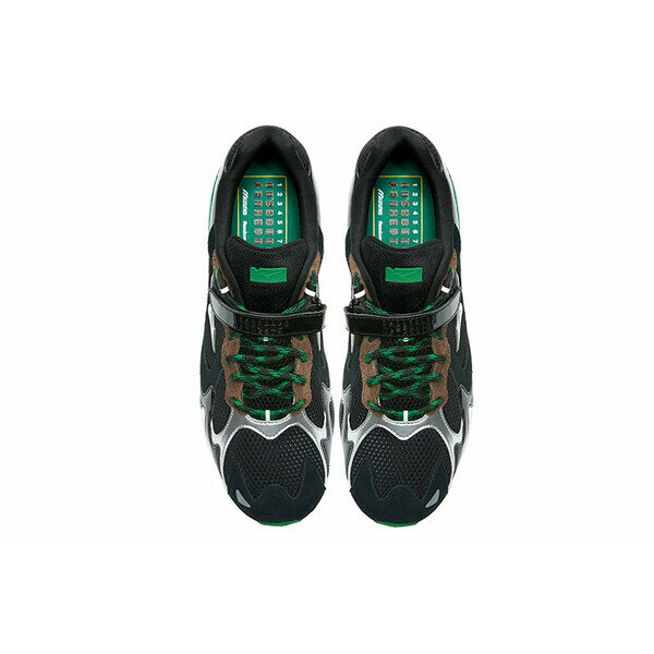Mizuno ミズノ メンズ スニーカー 【Mizuno x Randomevent Wave Rider 1 'Black Green Silver' D1GH224201】 サイズ US_9.5(27.5cm)