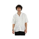 キャンパス スートラ メンズ シャツ トップス Men's Daisy White Argyle-Textured Oversized Shirt White