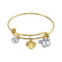 2028 fB[X uXbgEoOEANbg ANZT[ 14K Gold-Dipped Heart and Initial Crystal Charm Bracelet W