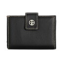 Wj xj[j fB[X z ANZT[ Framed Indexer Leather Wallet, Created for Macy's Black/Silver
