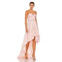 }bN_K fB[X s[X gbvX Women's Beaded Ruffle High Low Gown Ice pink