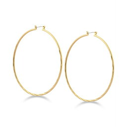 ゲス ピアス（レディース） ゲス レディース ピアス＆イヤリング アクセサリー 2 3/4" Textured Large Hoop Earrings Gold