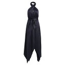 アミュール レディース ワンピース トップス Dixon Satin Halter Dress navy