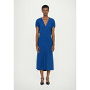 ヴィクトリア ベッカム レディース ワンピース トップス BLOUSON DETAIL MIDI DRESS - Jersey dress - blue