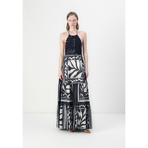 ツインセット レディース ワンピース トップス Maxi dress - st foulard classic blue classic blue ツインセット レディース ワンピース トップス Maxi dress - st foulard classic blue classic blue
