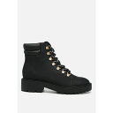ロンンドンラグ レディース ブーツ シューズ Women's shirly soft leather lace-up boots Black