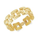 イタリアン ゴールド レディース ブレスレット・バングル・アンクレット アクセサリー Stampato Panther Link Bracelet in 14k...