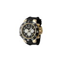 インビクタ メンズ 腕時計 アクセサリー Men's 47330 Subaqua Quartz Chronograph Black, White, Gold Dial Watch Black(2)