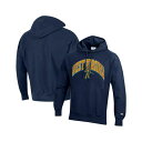 チャンピオン メンズ パーカー・スウェットシャツ アウター Men's Navy West Virginia Mountaineers Vault Late Night Reverse Weave Pullover Hoodie Navy(4)