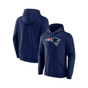 ファナティクス メンズ パーカー・スウェットシャツ アウター Men's Navy New England Patriots Primary Logo Flee...