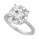 バッジェリーミシュカ レディース リング アクセサリー Certified Lab Grown Diamond Hidden Halo Engagement R...
