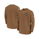 ナイキ メンズ パーカー・スウェットシャツ アウター Men's Brown/Tan Cincinnati Bengals Salute to Service Pullover Sweatshirt Brown, Tan(4)