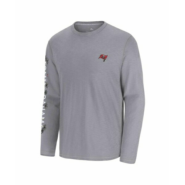 トッミーバハマ メンズ シャツ トップス Men's Gray Tampa Bay Buccaneers Oasis End Zone Lux Long Sleeve T-Shirt Gray
