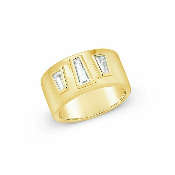 スターリングフォーエバー レディース リング アクセサリー Cubic Zirconia Colsie Cigar Band Ring Gold