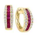 エフィー コレクション レディース ピアス&イヤリング アクセサリー EFFY Ruby (1-5/8 ct. t.w.) & Diamond (3/4 ct....