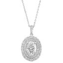 エフィー コレクション レディース ネックレス・チョーカー・ペンダントトップ アクセサリー EFFY Lab Grown Diamond Oval & Roun...